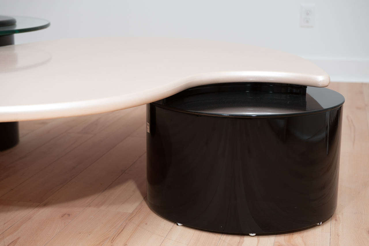 20th Century Organic Form Coffee Table by Rougier