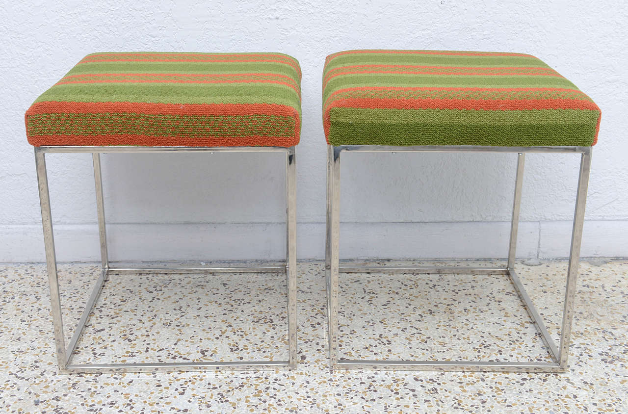 This pair of Milo Baughman stools are from his 