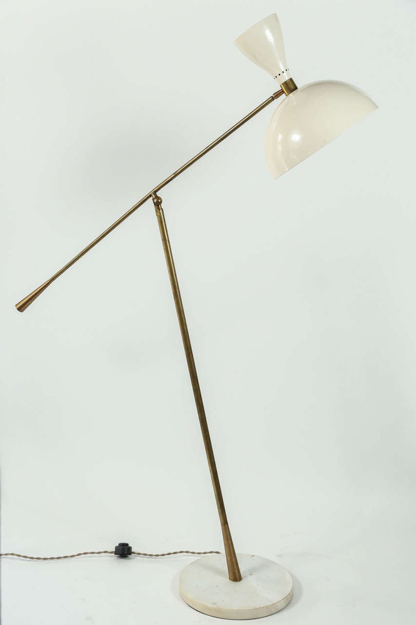 Absolutely Unique Pair Of Stilnovo Floor Lamps, 1950s