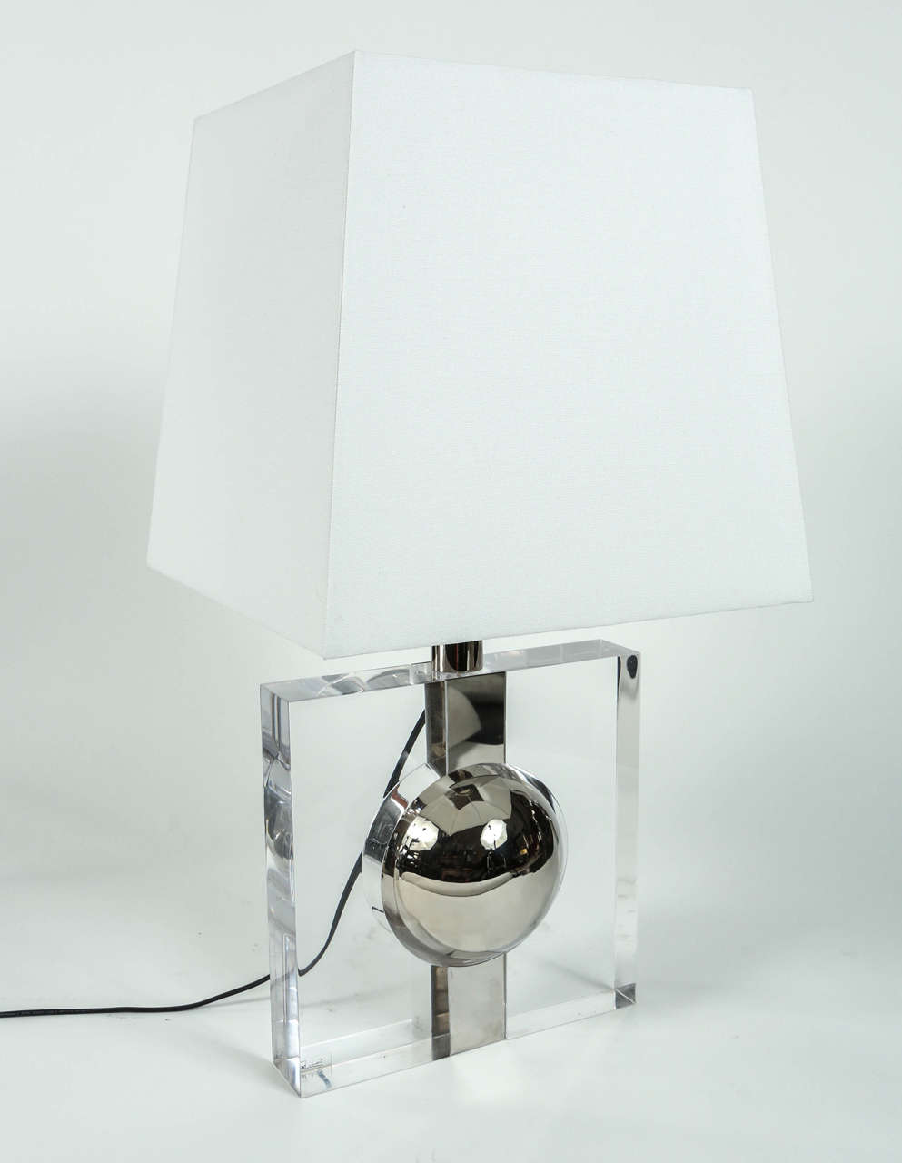 Mid-20th Century Wonderful Lucite Table Lamp, 1960s