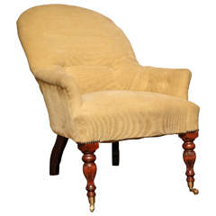 Upholstered Lounge Back Chair