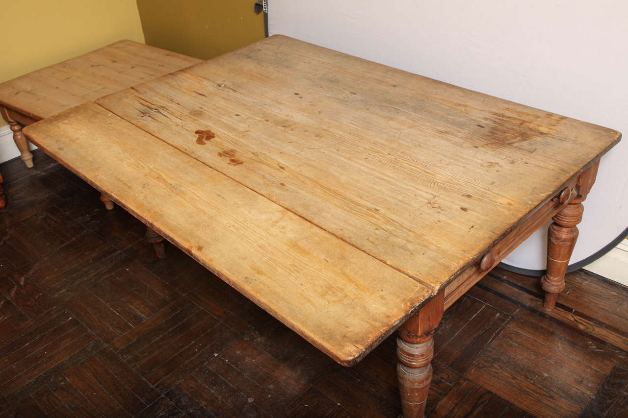 Stripped Pine Kitchen Preparation Table 1