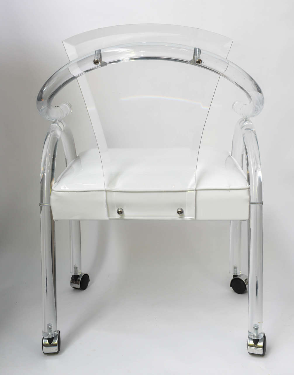 Lucite rolling chair Clearance