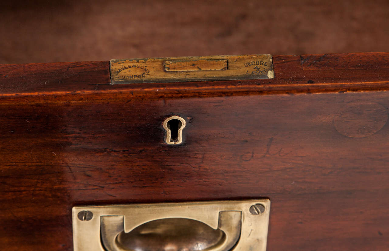 English Campaign Chest of Drawers In Good Condition In New York, NY