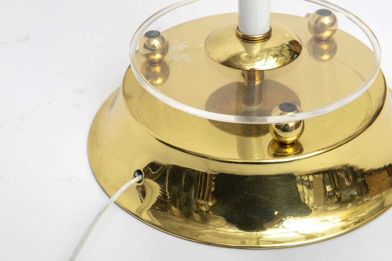Mid-Century Modern Vintage Space Age Sputnik Atomic-Style Brass Metal Table Lamp For Sale