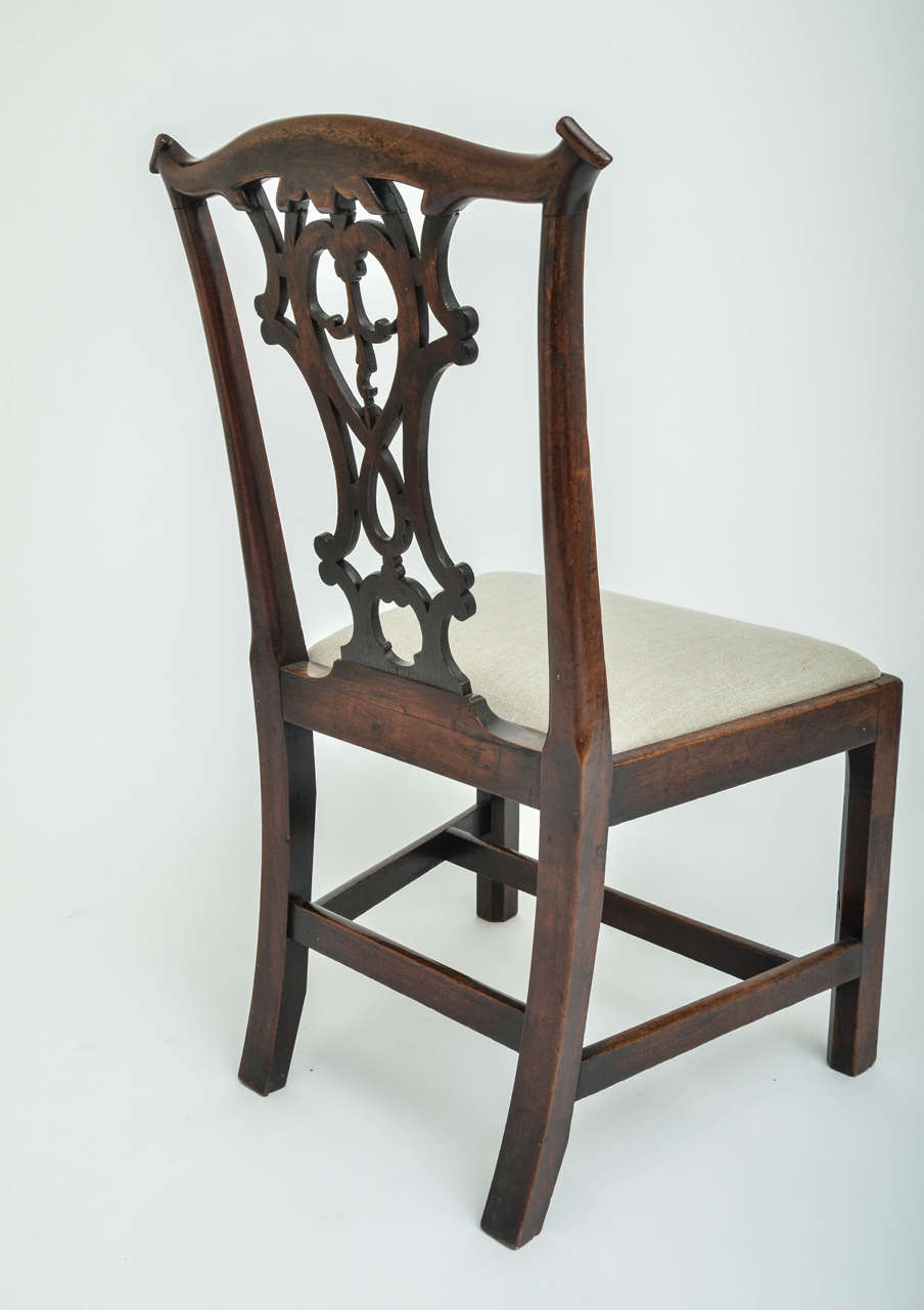 Pair of 18th Century George III Mahogany Side Chairs 4