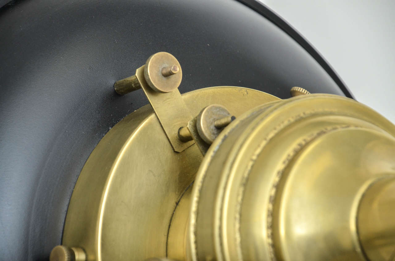 Mid-Century Modern French Adjustable Brass Desk Lamp 5
