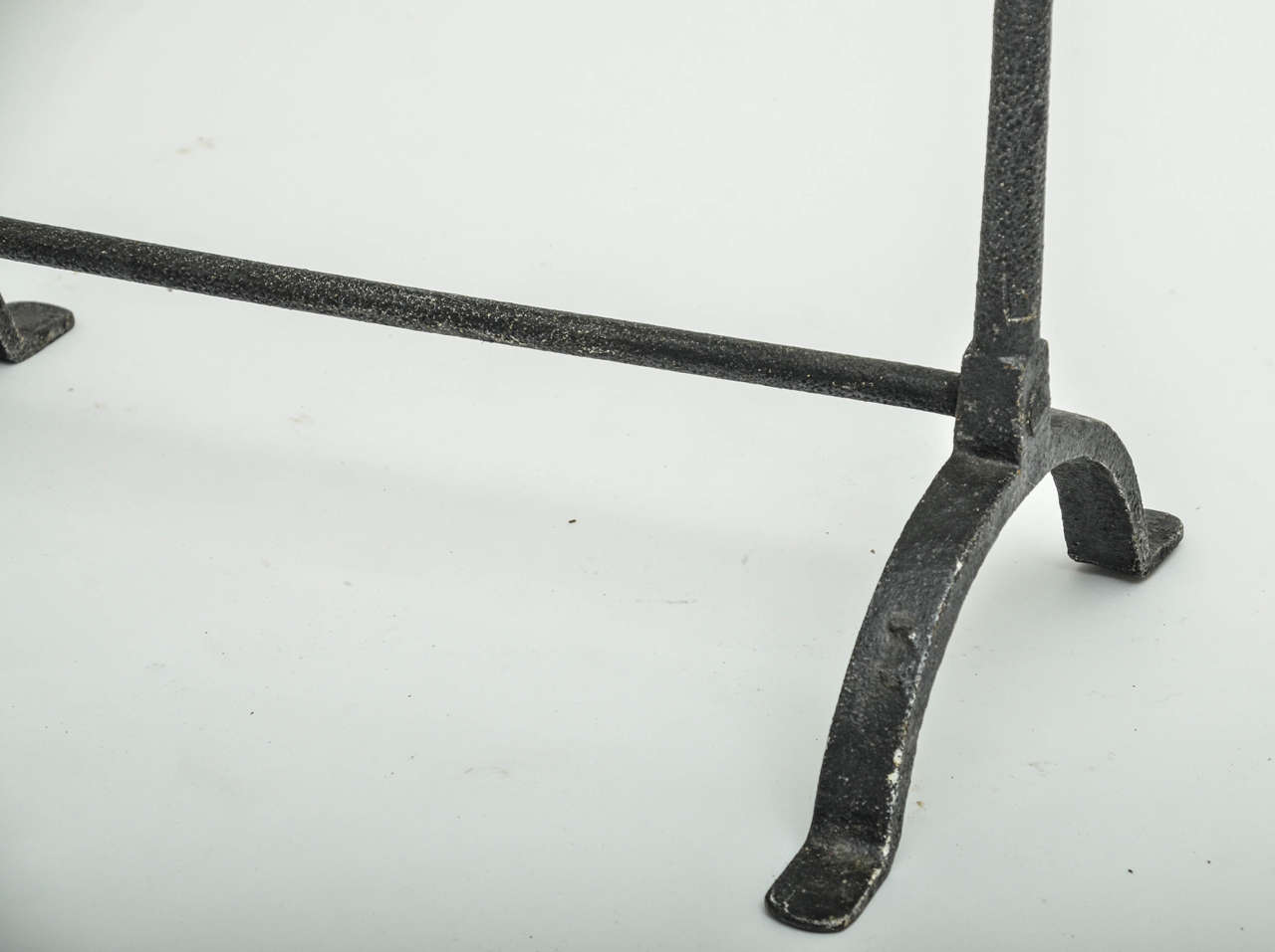 Pair of 19th Century Iron Trestle Table Supports 2