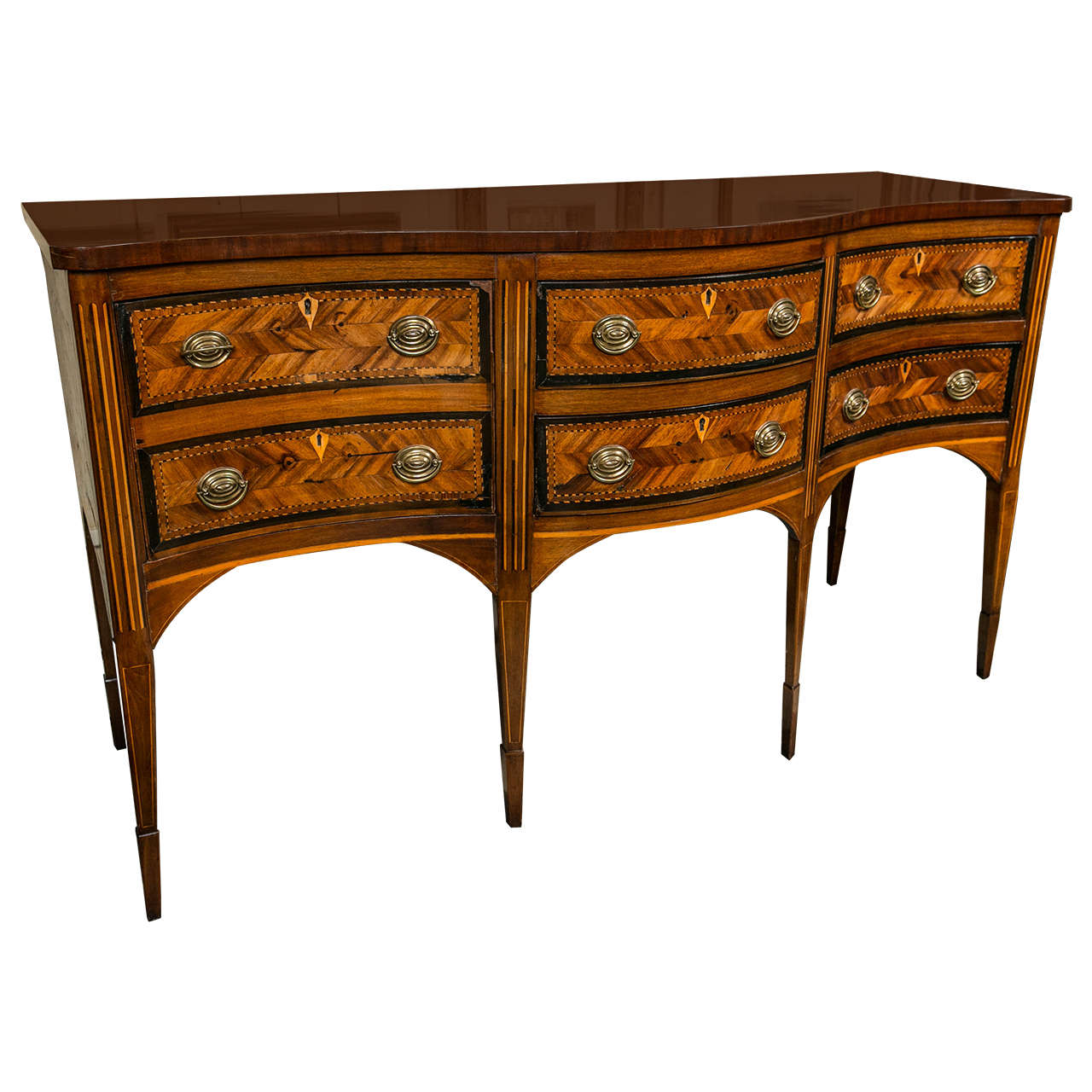 Beautiful Sideboard in the Hepplewhite Manner For Sale