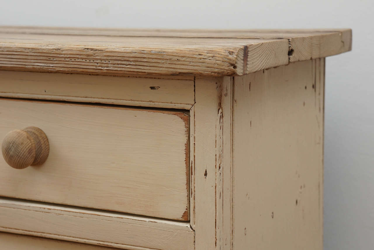 Pine English 17-Drawer Painted Multi Base Cabinets