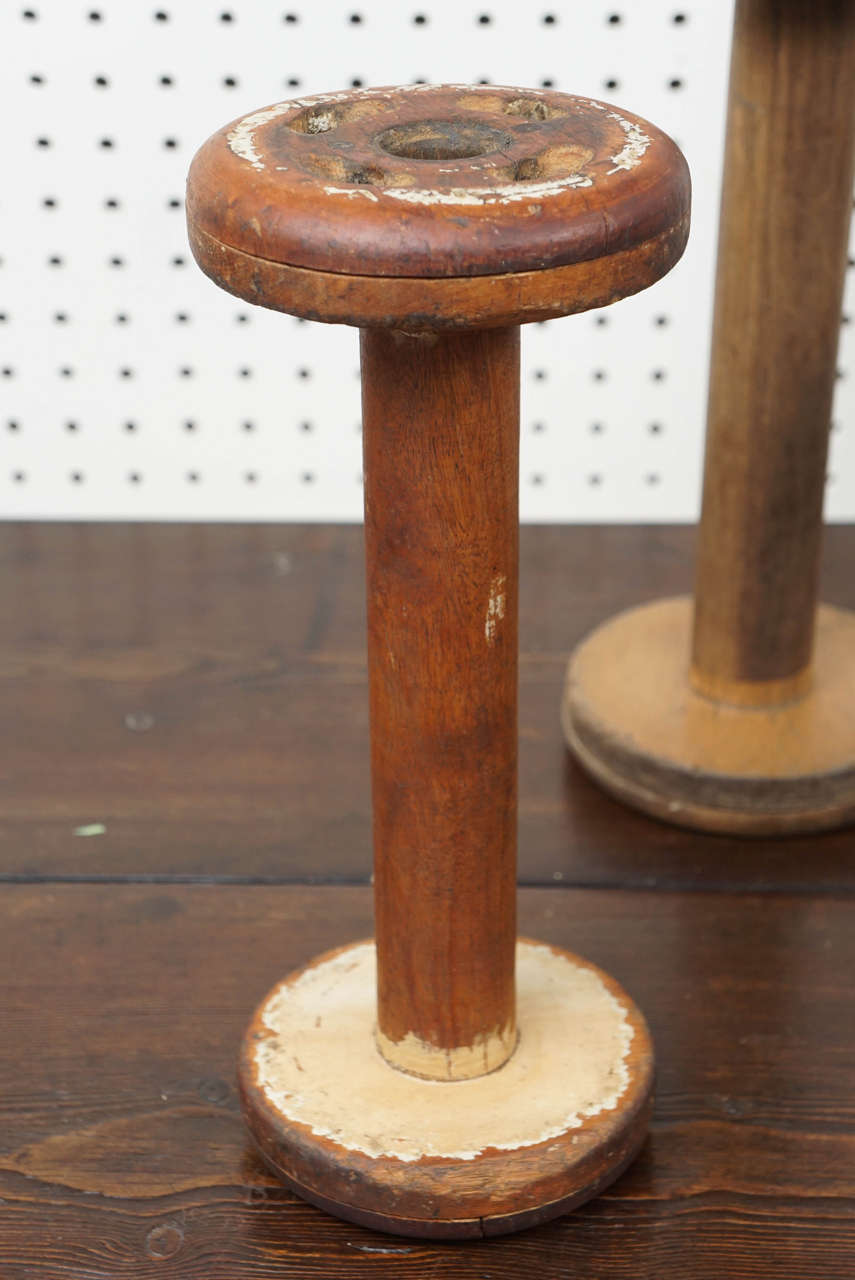 Early 20th Century American Spools from a Sewing Factory Holding Thread