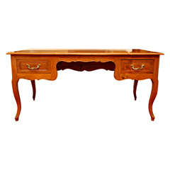 A French Country Cherry wood Desk Used A French Country Cherry wood Desk