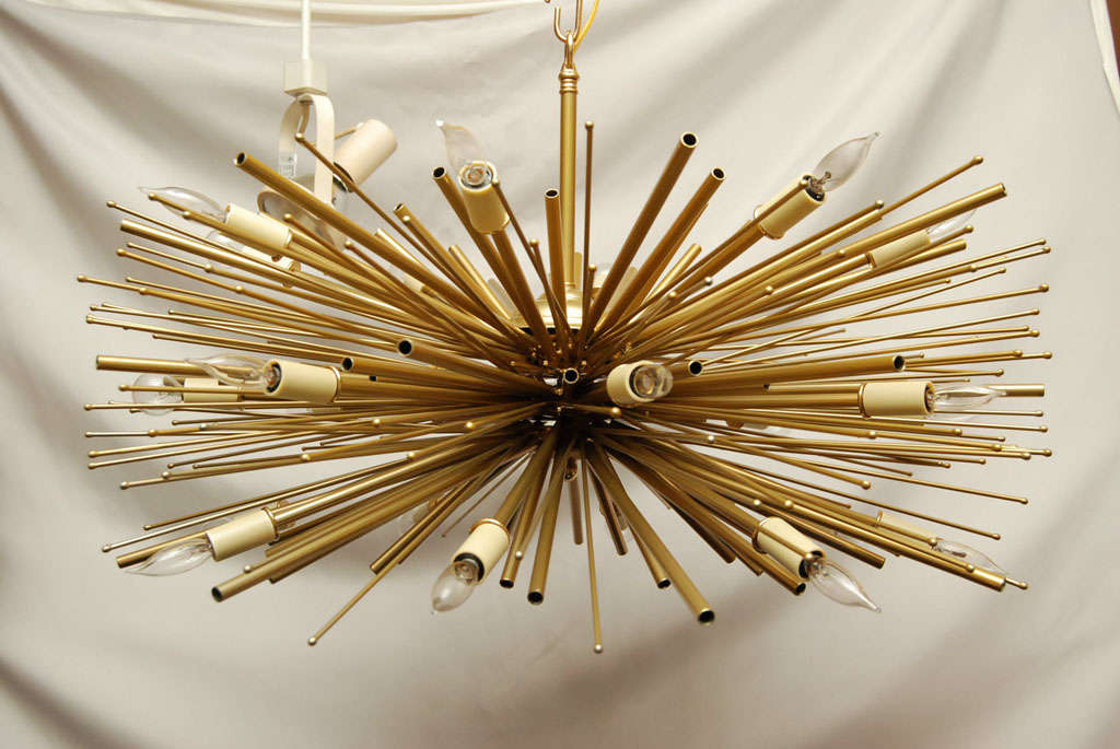 Custom "Supernova" Chandelier by Lou Blass, with 24-Lights