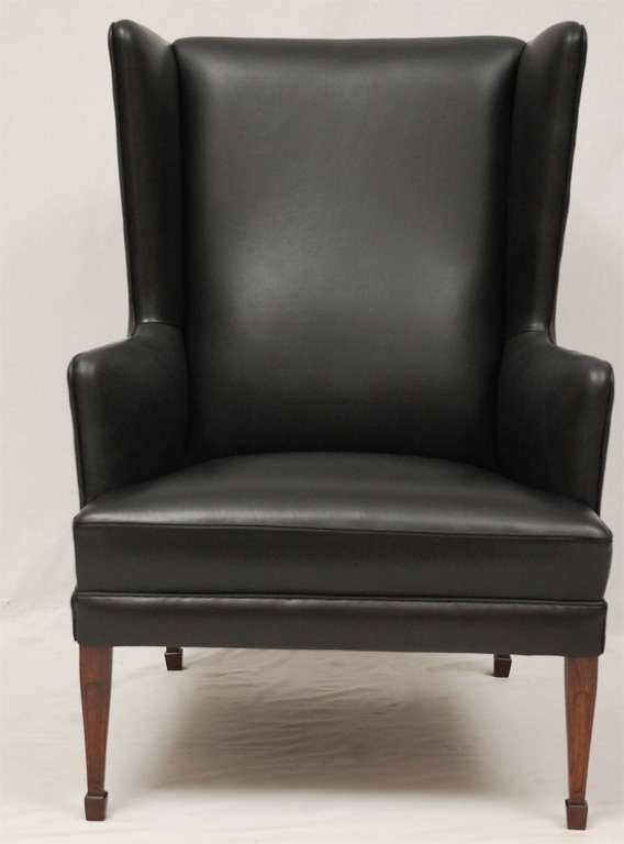 frits henningsen wingback chair