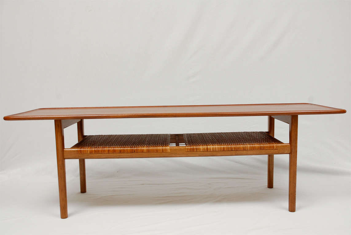 Hans Wegner AT-10 Coffee Table Designed in 1955 and Produced by Andreas Tuck. Signed on Bottom.