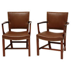 Pair of Kaare Klint Armchairs 8