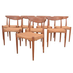 8 Danish Teak Dining Chairs