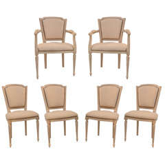 Set Of 6 Directoire Style Dining Chairs