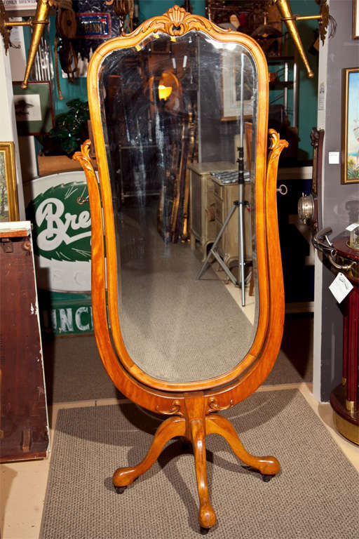 19th Century Cheval Mirror