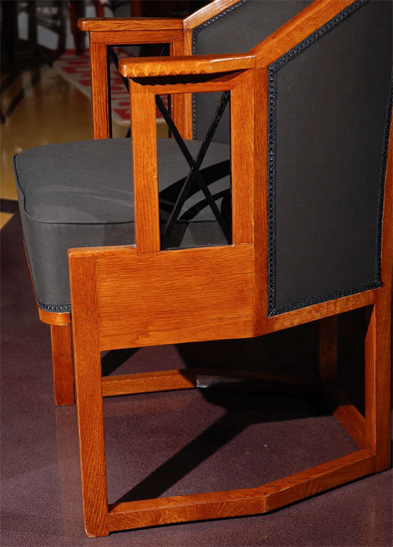 Koloman Moser Arm Chair In Good Condition In Beverly Hills, CA
