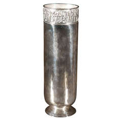 Hungarian Silver Plated Vase