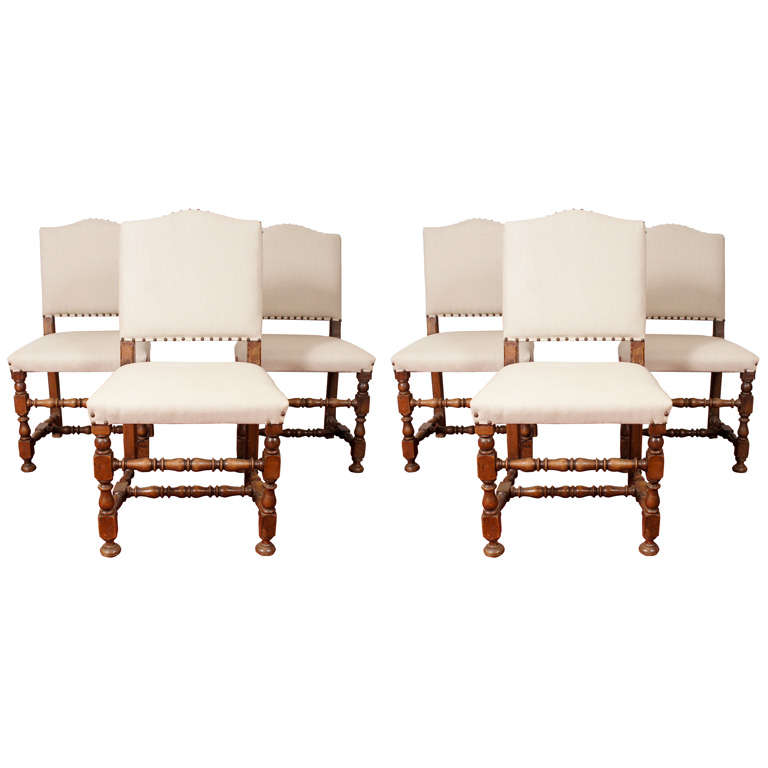 6 Jacobean-Style Dining Chairs
