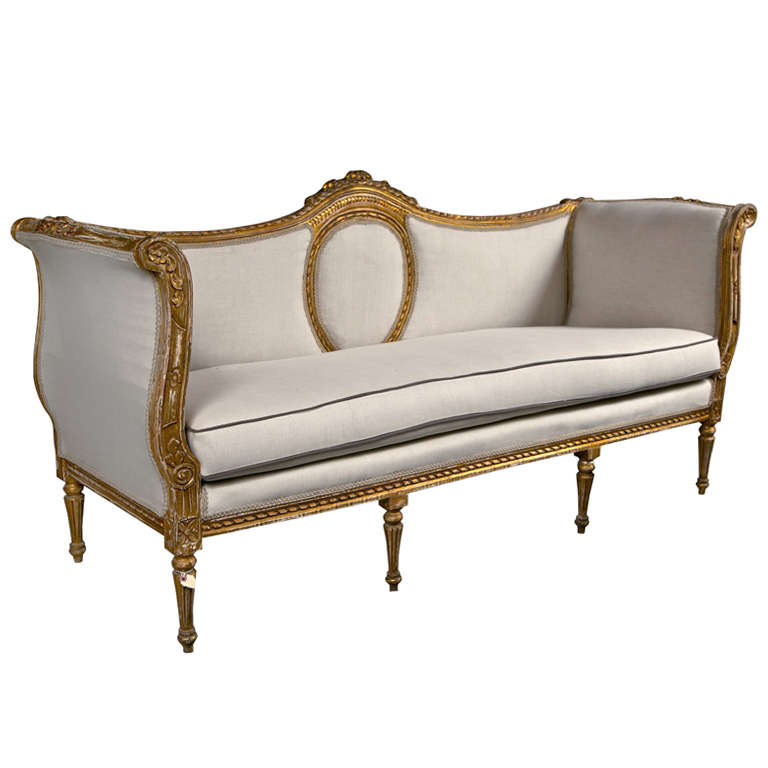 Exceptional French Louis XVI Style Canape Sofa