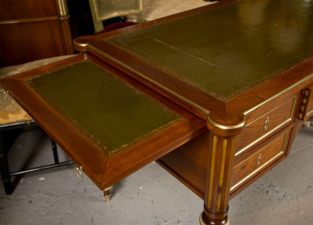 Russian Neoclassical Style Mahogany Desk by Jansen at 1stDibs