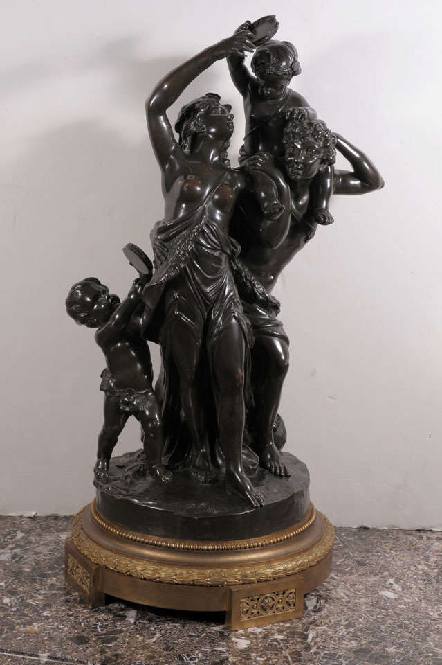 Clodion bronze sculpture