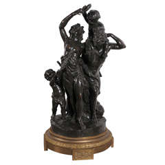 Clodion bronze sculpture