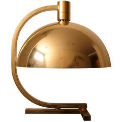 Important Gilt Brass Table Lamp by F. Albini, F. Helg, A. Piva