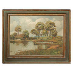 Belgian Country Landscape, Circa 1900