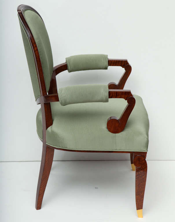 Jules Leleu, Rare Armchair, France, circa 1940 In Good Condition In New York, NY