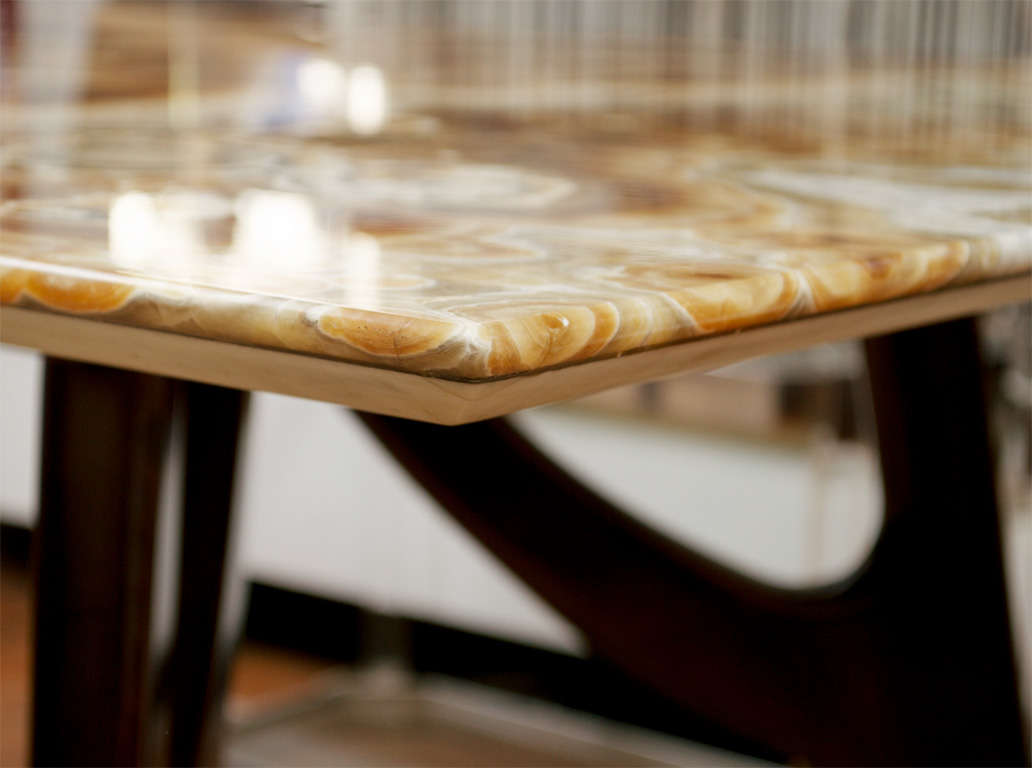Italian Agate Top Dining Table 6
