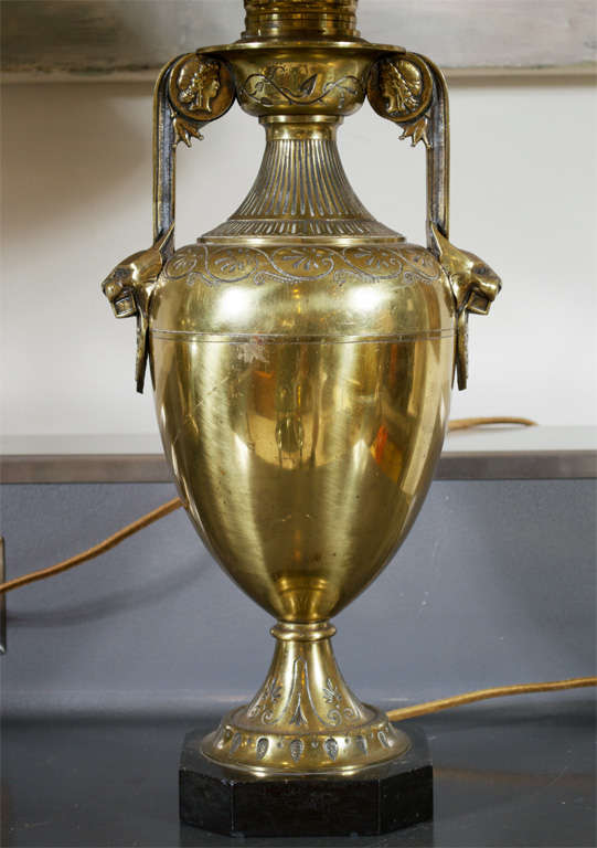 French Egyptian Revival Converted Gas Lamps