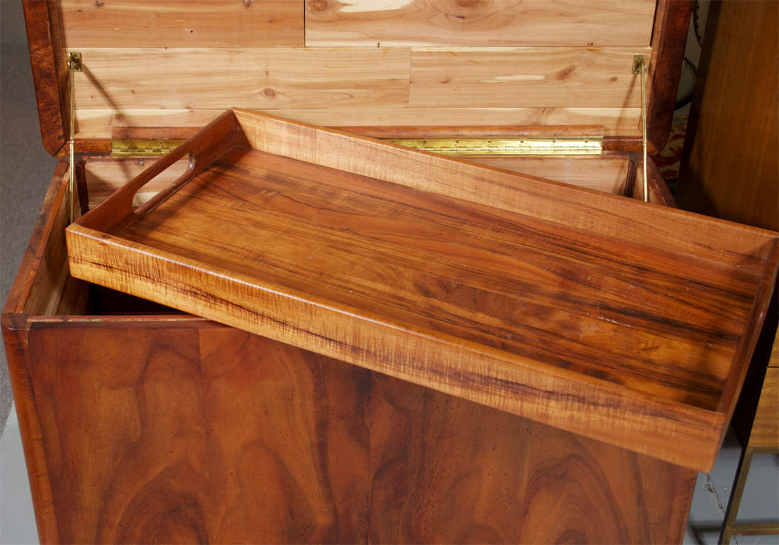 Large Custom Hawaiian Koa Wood Chest at 1stDibs