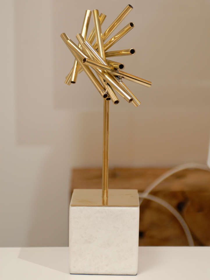 Gold Stick Sculpture For Sale 1