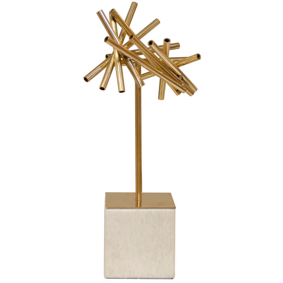 Gold Stick Sculpture For Sale