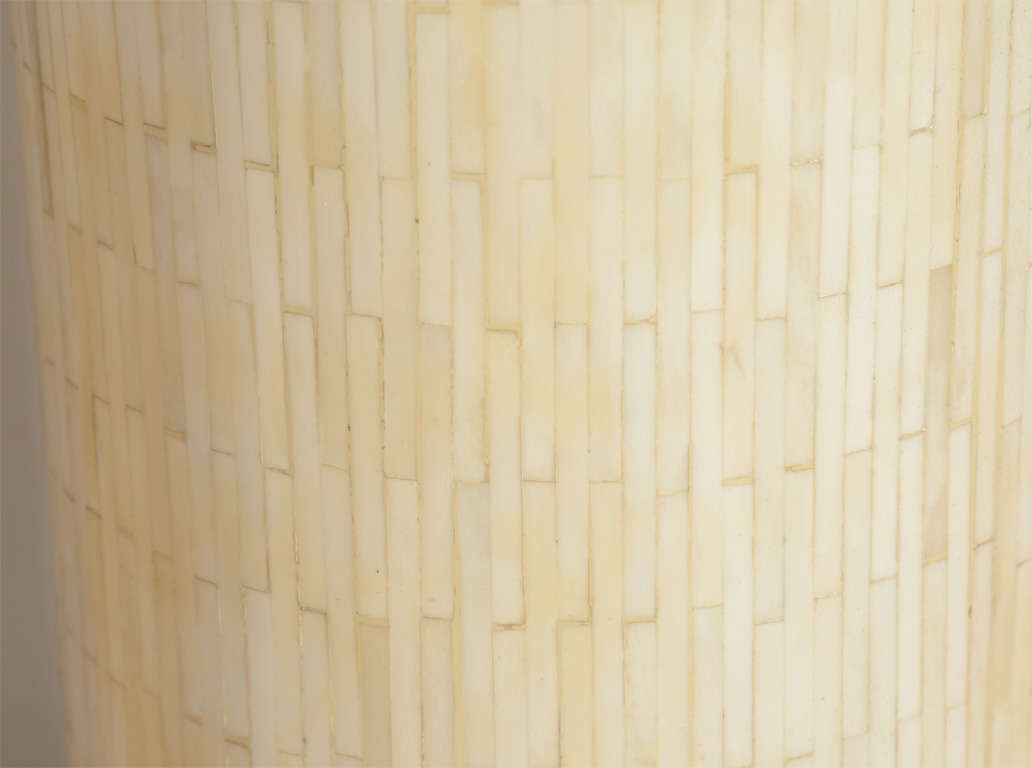 Mid-20th Century Large Scaled Table Lamp, Handcrafted from Bone
