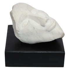A  1970's Modernist  Marble  Sculpture signed Lucy Baker 