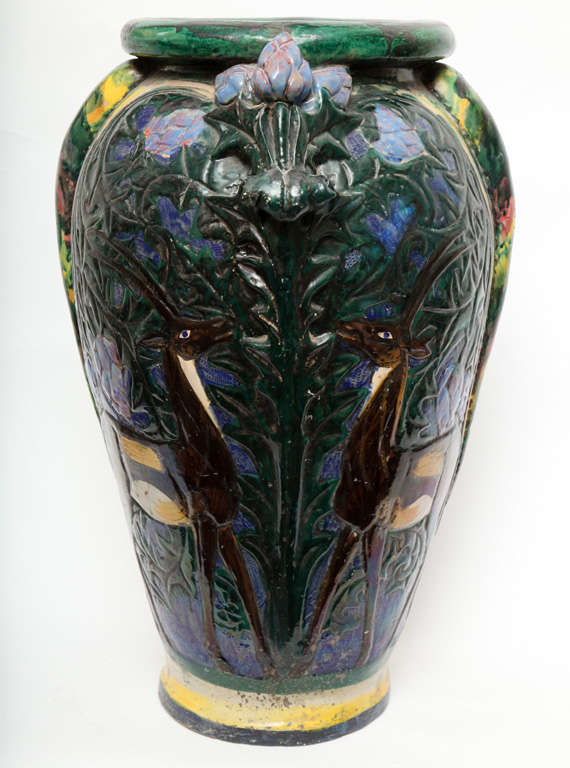 Monumental French 1920s Ceramic Vase 3
