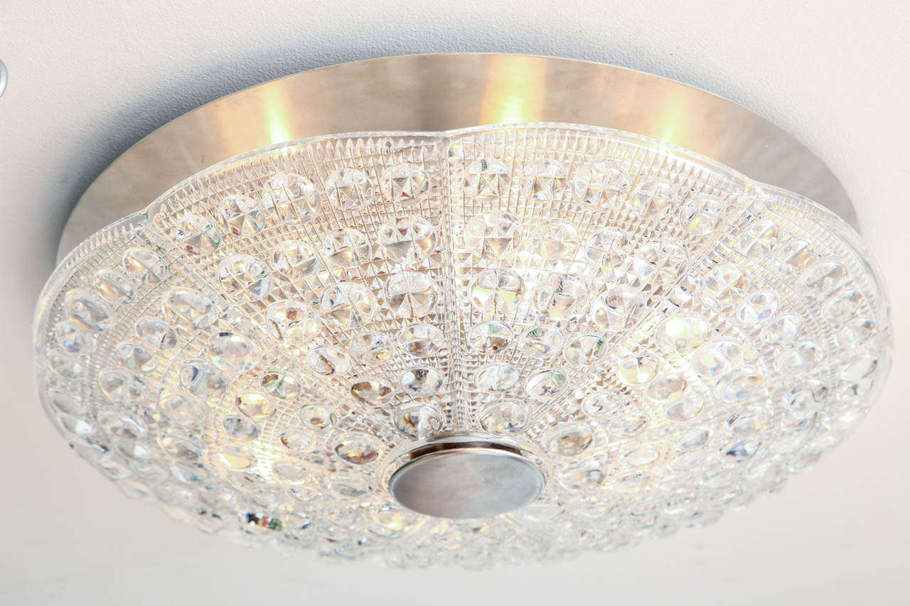 A Swedish Orrefors Flush Mounted Ceiling Light 1
