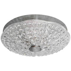 A Swedish Orrefors Flush Mounted Ceiling Light