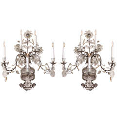 A Pair of 5-Light Bagues Wall Sconces