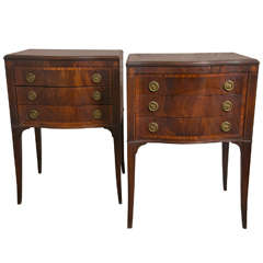 Pair Johnson-Handley-Johnson Mahogany Side Tables