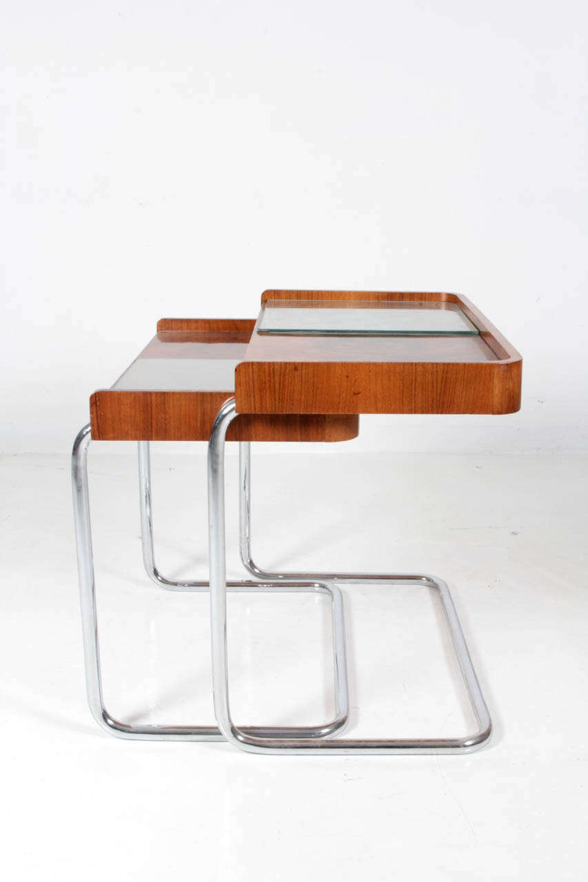 Mid-20th Century Bauhaus / Thonet  Nesting Tables c. 1930 For Sale