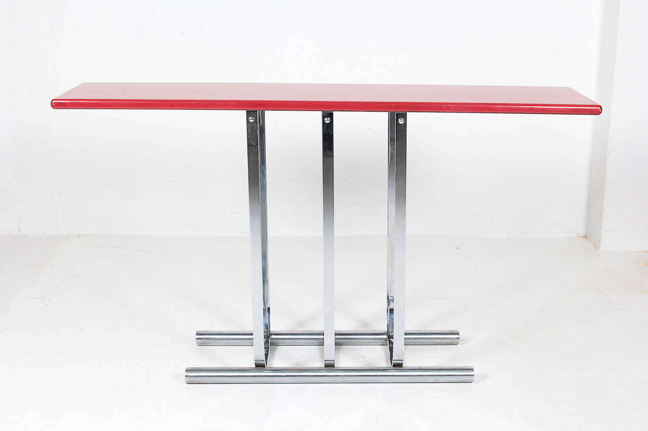 Mid-20th Century Gilbert Rohde / Troy Sunshade Co. / Rare American Art Deco Console table c. 1934 For Sale