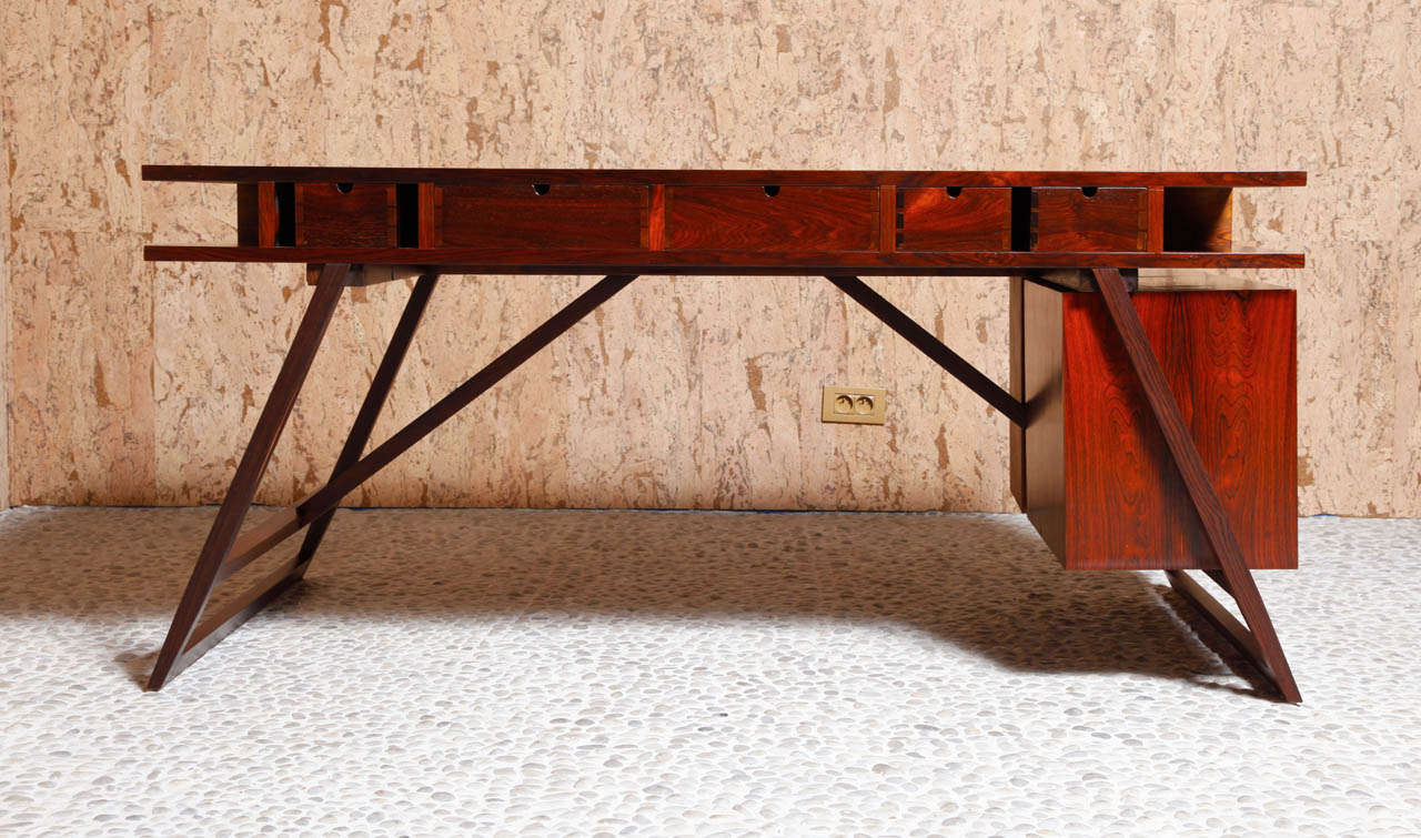 Writing Desk in Bazilian Mahogany
