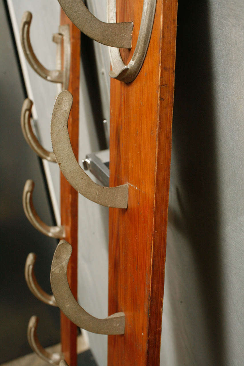 20th Century American Harness/Saddle Hat/Coat Rack with Horsehoes