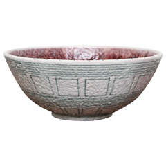 Guido Gambone Large Ceramic Bowl